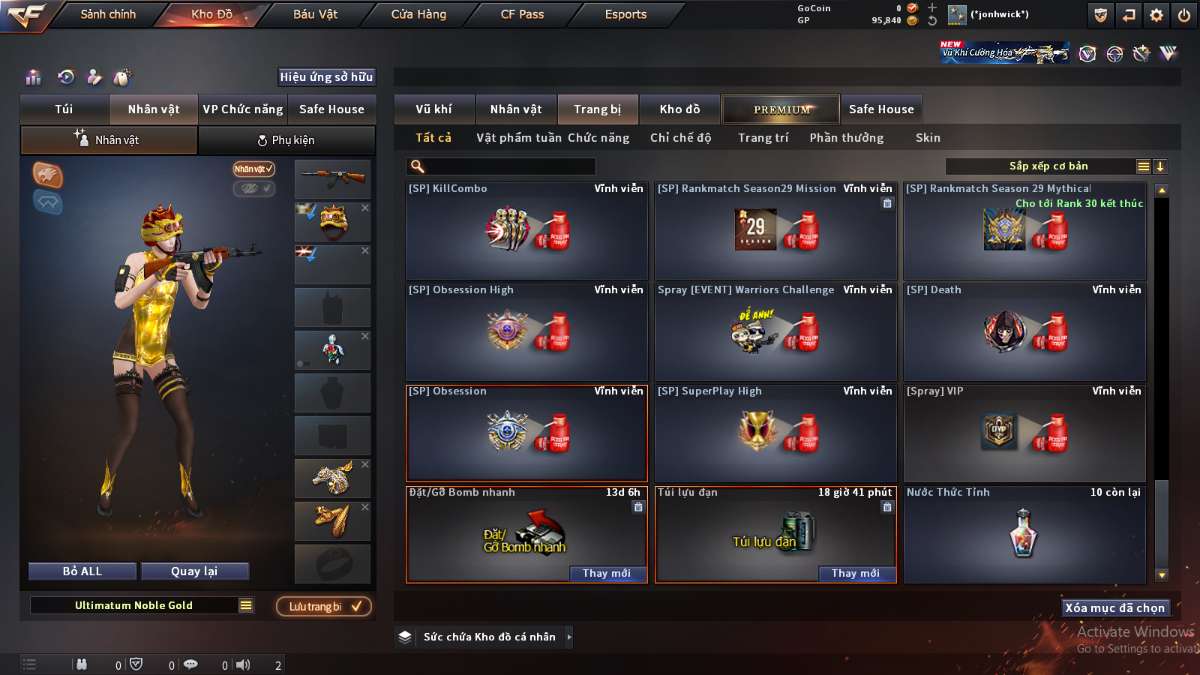 shop acc cf uy tin gia re